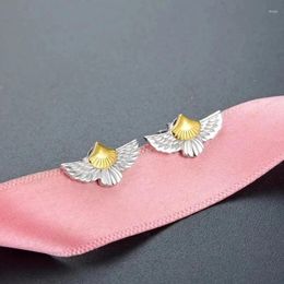 Stud Earrings Bicolor Mini Small And Exquisite Free Soaring In The Sky Overlord Eagle Personalised Gender Accessories