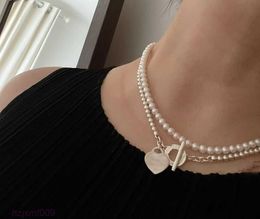 Kx15 Pendant Necklaces Necklace Gorjana Jewelry Gold Torque Bangle Pearl Set Double Layer Fine Chain Link Chains Love Designe