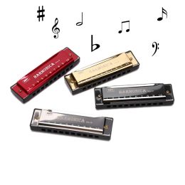 10 Hole Harmonica Mouth Organ Puzzle Musical Instrument Beginner Teaching Playing Gift Copper Core Resin Harmonica Harp BJ
