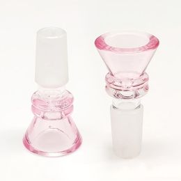 14mm 18mm Male Pink Glass Bowls green Smoking Bong Bowls Piece For Tobacco Glass Water Pipes Bongs Dab Oil Rigs