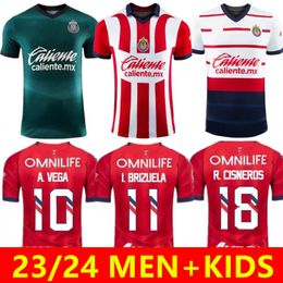 23 24 Chivas de Guadalajara Soccer Jerseys 2023 2024 3rd LIGA MX A.ZALDIVAR CALDERON J.MACIAS BRIZUELA A.VEGA PONCE Alvarado HOMBRE Men kids kit football shirt