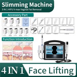 Professional Slimming 3d Face Body Vaginal Machine Vmax 4d Hifu Portable Facelift Vagina Tightening Hifu Facial490