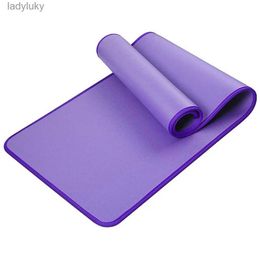Yoga Mats 10mm Non-Slip Yoga Mat 183cm*61cm Thickened NBR Gym Mats Sports Indoor Fitness Pilates Yoga Pads esterilla yogaL240118
