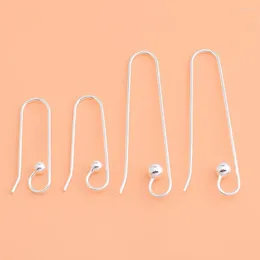 Stud Earrings S925 Sterling Silver Semi-finished Jewelry Accessories Bead Ear Hooks Can Be Opened Hanging Pendants Handmade DIY Materials