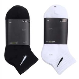 Ankle Socks Men's Medium Socks Geometric Pattern Cotton Soft Fashion Sports Leisure Suitable for Spring and Autumn Season with Black White Grey Colours 837