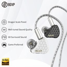 Earphones BGVP Scale 2DD In Ear Monitor Earphone 6D Sound Effects Gaming Headset HiFi Wired Headphones Bass Stereo Earpiece Music Earbuds