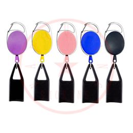 New Smoking Colourful Lighter Leather Leash Portable Key Chain Telescoping Extend Oversleeve Protect Sleeves Pocket Belt Clip Tobacco Cigarette Handpipes Holder