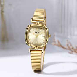 Women's light luxury retro style high appearance level small dial simple exquisite alloy quartz waterproof watch