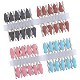 Treatments 100pcs Rubber Silicone Nail Drill Bits Milling Cutter for Manicure Hine Accessories Polisher Buffer Grinder Cuticle Removal