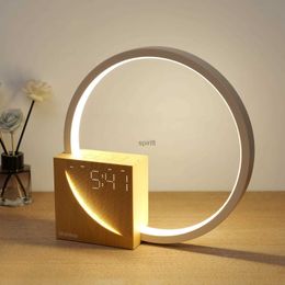 Desk Table Clocks Blonbar Bedside Lamp Touch Table Lamp with Natural Sounds Desk Lamp with Alarm Clock Touch Control 3 Levels Brightness YQ240118