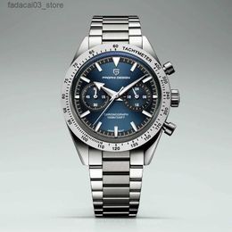 Other Watches PAGANI DESIGN New Mens es Retro Wide Speed Top brand Luxury Quartz For Men Sport Chronograph VK64 AR Sapphire glass Q240118