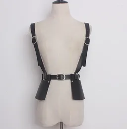 Belts Women's Runway Fashion PU Leather Black Vest Cummerbunds Female Dress Corsets Waistband Decoration Wide Belt TB1383