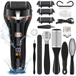 Files Electric Foot File Grinder Dead Dry Skin Callus Remover Rechargeable Feet Pedicure Tool Foot Care Tools with Pedicure Kits