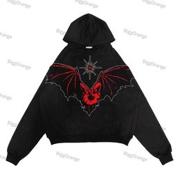 Men's Hoodies Sweatshirts New Hip Hop Fashion Print Autumn Retro Hoodie Loose Casual Sweater Men and Women Tops Killing Devil Sweater harajukuyolq