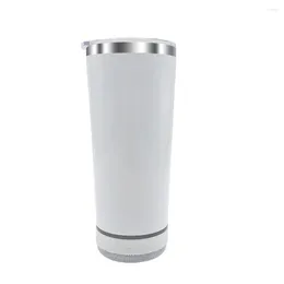 Water Bottles Sublimation 20oz Stainelss Steel Double Wall Bluetooth Speaker Smart Bottle With Music Tumbler Cup Straw And Lids