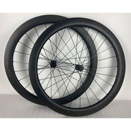 Bike Wheels 700C Carbon Bike Wheels 50Mm Fl Wheelsets Disc Brake Surface Edge Wheel Road Wheelset Drop Delivery Sports Outdoors Cyclin Dhszr