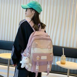 Backpack 2024 Waterproof Nylon Cute Women High Quality Youth School Backpacks For Teenage Girls Boys Female College Bag Bagpack