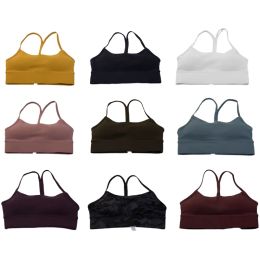 L 66 yoga Bra align tank Womens Sport Bra Classic Popular Fitness Soft Tank Gym Crop Yoga Vest Beauty Back Shockproof With Removable Chest Pad bralette lingerie ninth