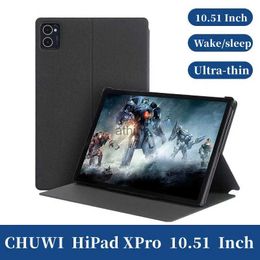 Tablet PC Cases Bags Ultra Thin Three Fold Stand Case For CHUWI HiPad XPro 10.51inch Tablet Soft TPU Drop Resistance Cover For Hipad xpro New Tablet YQ240118