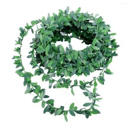 Decorative Flowers 7.5m Artificial Garland Foliage Green Leaves Simulated Vine For Wedding Party Ceremony DIY Stroller Headband