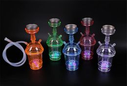 Hookah Bong Acrylic Bong Cup Light Colour Changing Cup Home Appliance Accessories Wholesale