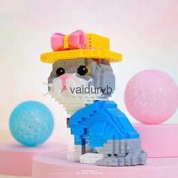 Blocks Micro Animal Pet Building Blocks Set Model Cute Cat Puppy Adult Ornaments Creative Classic ldren Educational Toy Holiday Giftvaiduryb