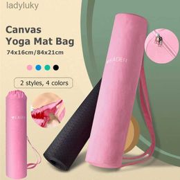 Yoga Mats Protable Yoga Mat Bag Lightweight Thicken Large Capacity Drawstring Yoga Sport Fitness Shoulder Backpack Storage BagL240118