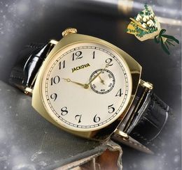 Sub Dial Working Mens Watches Quartz Battery Movement Clock Three Pins One Eye Design Chain Sapphire Mirror President Popular All the Crime full-featured Watch gifts