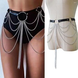 Belts Fashion Elegant Body Harness Trendy Tassel Pendant Waistband Waist Band Slimming Cummerbands Metal Chain Belt