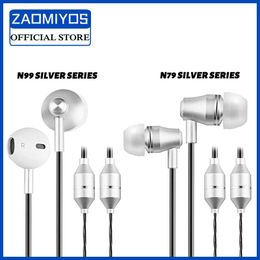 Earphones 3.5mm Universal Air Tube AntiRadiation Earphone InEar Earplug with Mic Stereo Music Noise Reduction air Headset for iphone6/6s