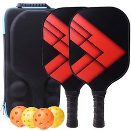 Pickleball Paddles Pickleball Racquet Carbon Fibre Face Professional Pickleballs Paddle Set For Outdoor Playing 240117