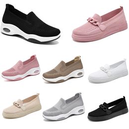 2024 winter women shoes Hiking Running flat Shoes Versatile black white Lightweight Trainers cute Thick bottom large size 36-41