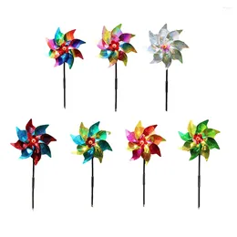 Garden Decorations Bird Repeller Windmill Spinner Decoration Deterrent Device Children Kids Toys Easy Installation Orchard Protection