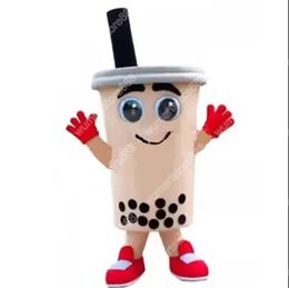 Discount factory Cartoon milk tea Mascot Costume Fancy Dress Birthday Birthday Party Christmas Suit Carnival Unisex Adults Outfit