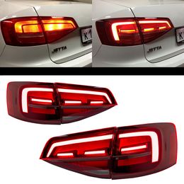 Tail Lamp for VW Jetta Sagitar MK7 Dynamic Turn Signal Taillight 2015-2018 Rear Driving Brake Reverse Light Car Accessories