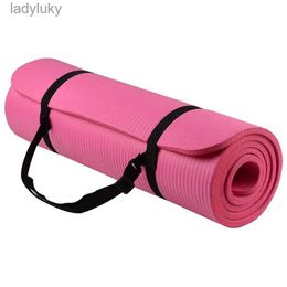 Yoga Mats 1 Set Yoga Mat for Extra Thick 1cm Pilates Fitness Cushion Non Slip Exercise Pad 57QCL240119