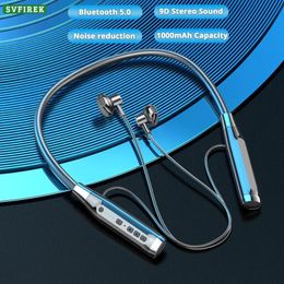 Headphones 100 Hours Play Music Neckband Earphone Bluetooth Half inear Magnetic Earbuds Wireless Headset With Microphone Noise Reduction