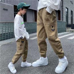 Trousers Boys' Pants Spring And Autumn Overalls Fashion Children's Loose Casual Clothing Leggings Are Thin Slender Legs