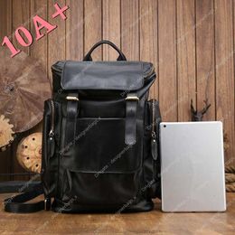 10A+ High quality bag Horse Men's High Capacity quality Bag Luggage Large Handmade Crazy Leather Backpack British Cow Style Travel