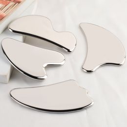 Stainless Steel Gua Sha Face Massager Therapy Metal Guasha Massage Neck Body Health Anti Wrinkle Cellulite Skincare Beauty Tools