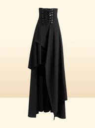 Skirts Medieval Woman Vintage Gothic Skirt Pirate Halloween Costume Renaissance Steampunk High Waist6174221