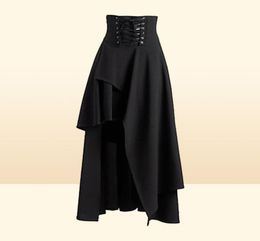 Skirts Medieval Woman Vintage Gothic Skirt Pirate Halloween Costume Renaissance Steampunk High Waist2268096