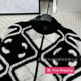 Maglioni da donna firmati CE Home Girocollo con cerniera Cappotto da donna in lana traforata a caldo lavorato a maglia Cardigan a maniche lunghe Nuovo TS0R