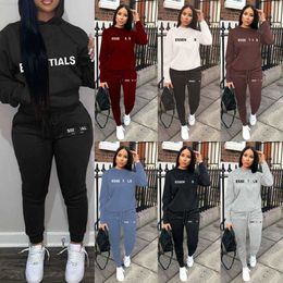 Women's Tracksuits Spring Designer Sets For Womens Tracksuits Sports Hoodie Outfits Ladies Two Piece Pants Set Letter Printed Jogging Suits