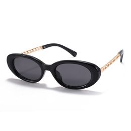 Uivkiso Designer Original Small Sunglasses Fashion Round Uv Protection Blackout Dark Summer Tourist Eyewear