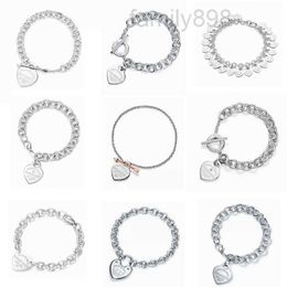 Designer-Schmuck für Frauen, Armband-Designer, klassisch, T-Home, 925er Sterlingsilber, Herz, brandneues Diamant-Pfeilspitze-Liebes-Anhänger-Armband, modisches Handwea