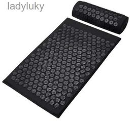 Yoga Mats Anti-Stress Acupressure Yoga Mat Foot Shakti Mat Massage Applicator Spike Back Massage Cushion Accupressure MatL240118