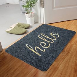 Entrance Door Floor Mat Bathroom Rectangle NonSlip Foot Pad Home Welcome Carpet For Hallway Decor Embroidered Doormat 240117