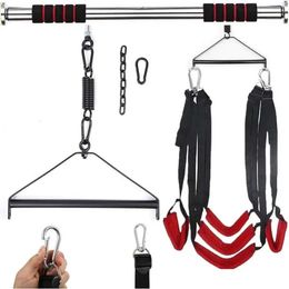 Sex Swing Metal Tripod Stents Sexual Furniture Fetish Bondage Adult Products Chairs Hanging Pleasure Sex Toys for Couples Women 240117