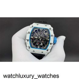 Skeleton Watch Richardmill Superclone Rm35 Designer Rm35-03 Auto Wristwatch High Quality Mechanical Movement Uhr Carbon Fibre Case Montre Luxe VJZ0